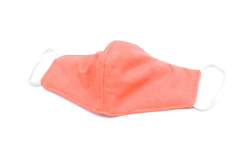 Cloth mask on a white background.