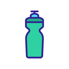 screw cap bottle icon vector. screw cap bottle sign. color symbol illustration