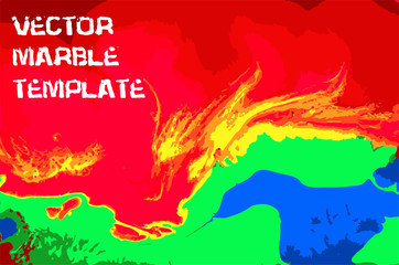 Obraz premium Bright colored marble pattern. Fluorescent liquid background. Artwork abstract vector texture.