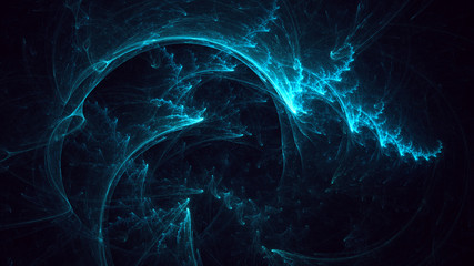 3D rendering abstract colorful fractal light background © BetiBup33