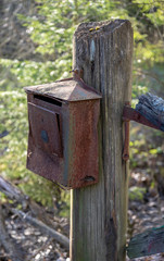Old rusty mailbox