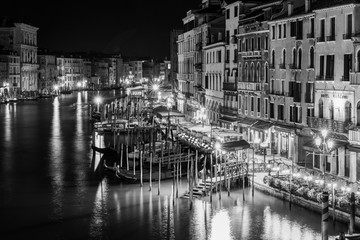 Naklejka premium Venice in black and white.
