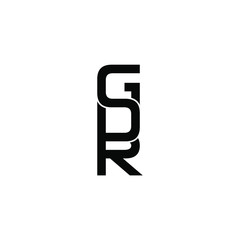 gdr letter original monogram logo design