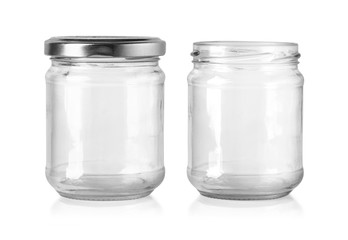 a glass food jars