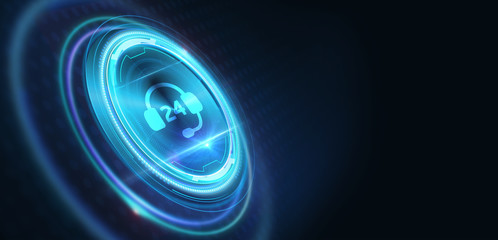 Business, Technology, Internet and network concept. Technical support customer service.