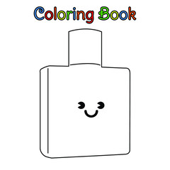 coloring book kid chibi perfume bottle