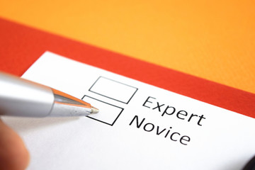 Expert or Novice? Novice.