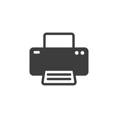 Printer icon on white background