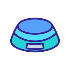 electric circular scales icon vector. electric circular scales sign. color symbol illustration