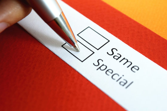 Same or Special? Special.