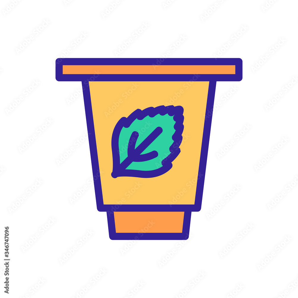 Poster mint refreshing toothpaste icon vector. mint refreshing toothpaste sign. color symbol illustration