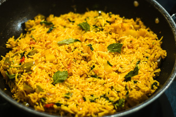 Tawa Pulao made at home