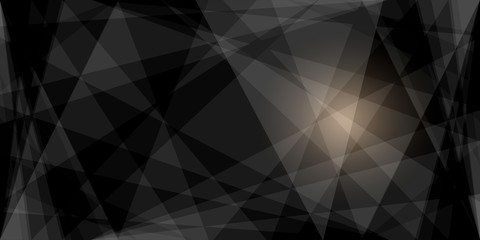 Obraz premium Black brilliant abstract background. Dark diamond geometric texture. 