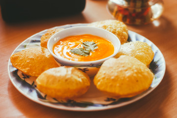 Summer Special - Mango Juice aka Aamras with Puris