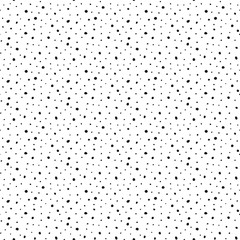 Seamless pattern. Shapeless circles and dots of different sizes.