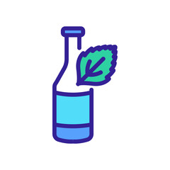 mint yogurt icon vector. mint yogurt sign. color symbol illustration