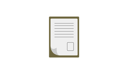 Report text file icon. Document with chart symbol.