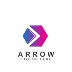 Abstract arrow logo design