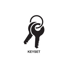 KEY SET ICON , LOCK ICON