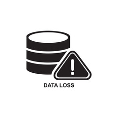 DATA LOSS ICON , DATA DANGER ICON