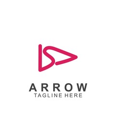 Abstract arrow logo design