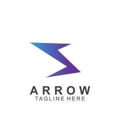 Abstract arrow logo design