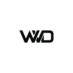 Obraz premium wvd letter original monogram logo design