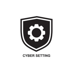 CRIME SETTING ICON , HACKING SECURITY ICON