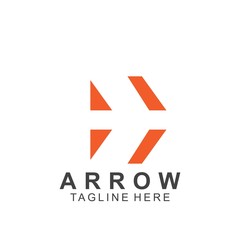 Abstract arrow logo design