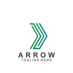 Abstract arrow logo design