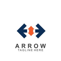Abstract arrow logo design