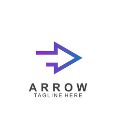 Abstract arrow logo design