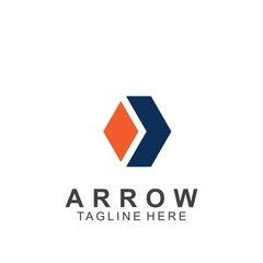 Abstract arrow logo design