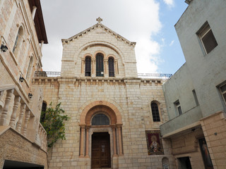 Fototapeta na wymiar Israel Jerusalem old town Church of St. Mary of agony
