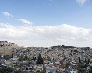 Fototapeta na wymiar Israel Jerusalem old town landscape