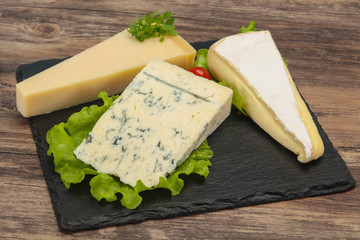 Cheese triangle mix - gorgonzola, brie, parmesan