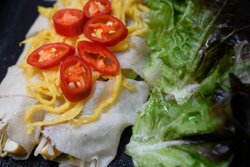 Fried spring rolls  Food Thai