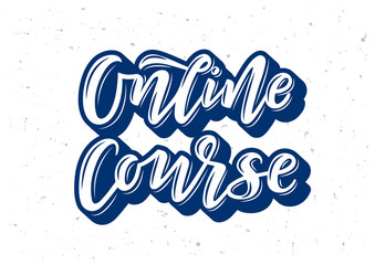 Online course hand drawn lettering