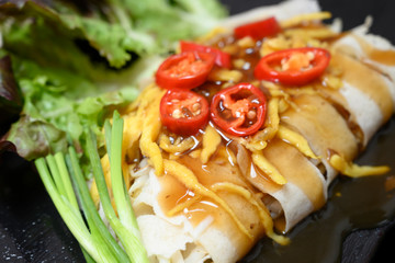 Fried spring rolls  Food Thai