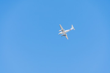  airplane flying in the sky of San Diego (USA)