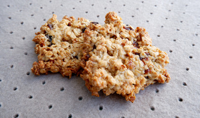 Homemade oatmeal cookies with prunes