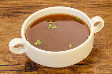 Japanese tradtitional Miso soup with tofu