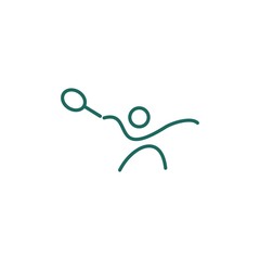 Premium Badminton Sport Logo Design