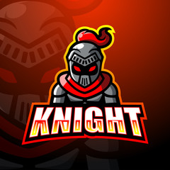 Knight mascot esport logo design