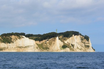 Cliffs of chalk in Denmark