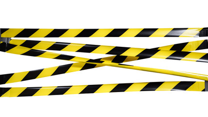 Do Not Cross criminal area yellow black warning