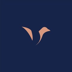 Premium Bird logo with modern concept