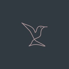 Premium Bird logo with modern concept