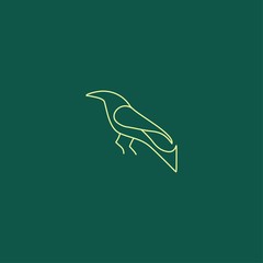 Premium Bird logo with modern concept
