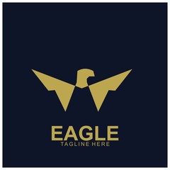 Eagle logo with modern concept.